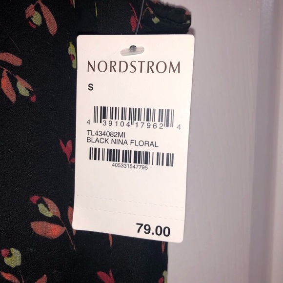 Lace Trim Floral Plunge Neck Dress 👗 - Picture 4 of 4